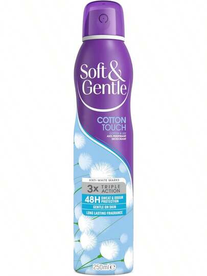 Soft & Gentle Cotton Touch Anti-Perspirant Deodorant Spray, 250ml