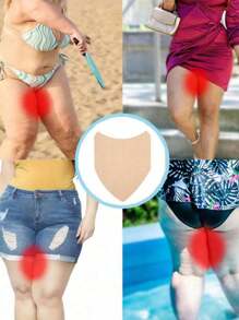 20/10/5/1pc Anti-Chafe Thigh Bands, Prevent Chafe & Friction For Men & Women In Summer, Includes Elastic Patches, Waistband, Stickers, E-Face Waterproof Transparent Adhesive
