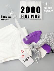 1 Set Tagging Gun Kit-1 Tagging Gun For Clothing,5 Price Tag Gun Needles,2240 Tag Pins.Price Tag Attacher Gun For Garment And Retail,DIY Apparel Tagging For Garment Price Tags