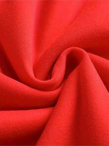 American Retro Street Casual Style Pattern "Beautiful Women's Blouse, Ace, Women's Pattern Shirt, Funny, Christmas Nightmare, Horror, THE'S SOME HORRORS IN THIS HOUSE, Halloween, Bandaged Zombies" One-Sided Printed Loose Women's Hoodie - 紅色 - 查看 4