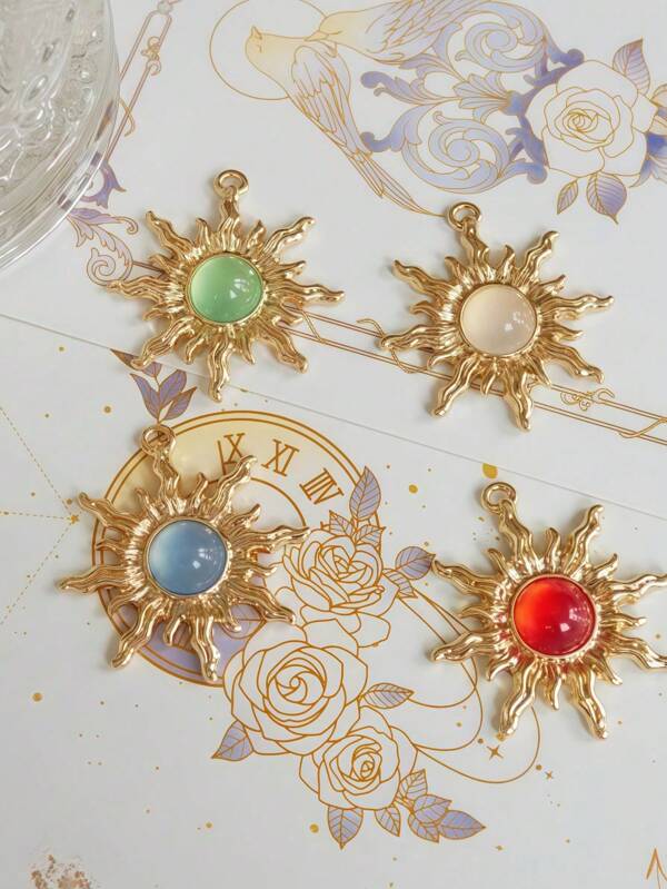 15pcs, Sunflower Alloy Pendant Accessories, Not Easily Allergic, Not Easy To Fade, Very Suitable For Women To Make, Necklaces, Bracelets, Body Chains, Earrings, Women's Jewelry, Accessories, Make Your Own Women's Jewelry.