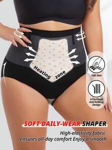 FLARIXA Sous-vêtements de sport sculptants à taille haute sans couture pour femmes grandes tailles, améliorent les performances d'entraînement, contrôle du ventre, soulèvement des fesses, soutien de la taille, ceinture non roulante, lingerie galbante - Noir - Voir 2