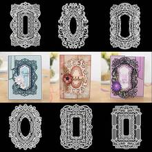 1 件蕾丝框架金属切割模具，适用于 DIY 剪贴簿装饰压花手工模切模板