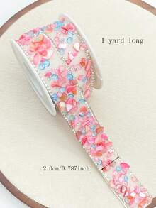 1pc 1 Yard Diamond Sew-On Rhinestone Trim, DIY Decoration For Clothes, Shoes, Bags, Hats - Color Mix - View 11