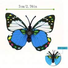 10 Stück, Dekorative Künstliche Schmetterlinge, Einlagige Kunststoff-schmetterlinge