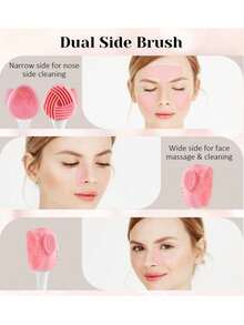 8-Piece Facial Cleansing And Massage Set, Including A Reusable Silicone Facial Ice Roller, A Face Wash Headband Wristband, A Face Cleansing Silicone Face Wash Brush, And A Face Wash Storage Bag, Portable Skin Care Headband Set For Women,Beauty,Skin Care Products,Spa,Self Care,Skin Care Tools,Face Care,Esthetician Supplies,Massage,Face Massage Tool,Face Roller