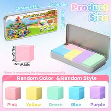 30PCS Magnetic Blocks - Toddler Girl Toys, Magnet Building Blocks With Ron Box , STEM Sensory Outdoor Autism Toys For 3-5 Year Old Boys & Girls, Magnetic Cubes Classroom Must Haves For Kids Ages 3+