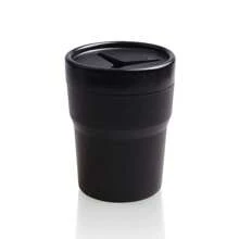 1pc Car Coin Storage Box, Multifunctional Car Mini Trash Can With Lid, Can Be Used As Desktop Organizer, Ashtray, Storage Box, Car Cup Holder. Suitable For Car Garbage Collection.