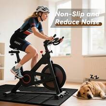 Walking Pad Carpet, Treadmill Hardwood Floors, Bike Compatible With – 1/4 Thick Non-Slip Exercise, Shock Absorbing & Floor Home Gym Use - 68"x24"x0.24" - View 5