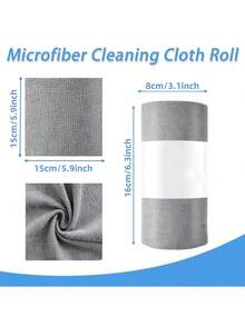 20 Packs Of Reusable Ultra-Fine Fiber Cleaning Cloth Rolls, Hand Torn Cleaning Towels, Reusable Washable Ultra-Fine Fiber Towels, Car Soft Cleaning Cloth, Universal Absorbent Kitchen Cloth, Kitchen Supplies Washable Kitchen Towels, Multi-Purpose Non Electric And Non Wear Super Absorbent Dishwashing Cloth, Hand Torn Tissue Replacement Cleaning Cloth, Very Suitable For Home, Car, And Office Use