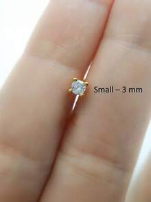 EleRunis 1PC Bạc Sterling 925 Hình Trái Tim/Xỏ Khuyên Hoa Tai Chuỗi Charm Sụn Phẳng Xỏ Khuyên Xoắn Ốc Trang Sức Cao Cấp Cho Trang Phục Hàng Ngày Tiệc Cưới Đính Hôn Kỷ Niệm Ngày Lễ Tình Nhân - Nhiều màu - Xem 5