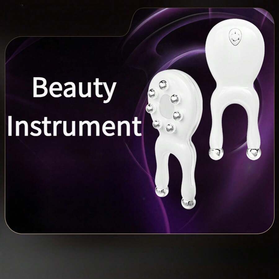 Facial Massage Beauty Instrument Seven Color Light Facial Fascia Eye Nose Bridge Massager - English Instruction Manual - View 1