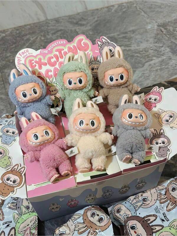 1pc Of First Generation Vinyl Faced Dolls, Chinese Version, Macaron Bubble, Mart Toy Blind Boxes, Suitable As Birthday Gifts Or Souvenirs For Classmates, Friends, And Family (Random Styles Of Blind Box Contents)
