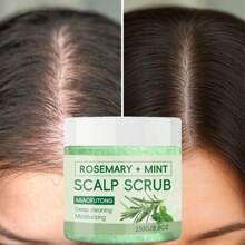8.8 Oz Rosemary Scrub Leave-In Shampoo, Deep Conditioning Hair Products For Dry Damaged Hair, Sea Salt Serum Promotes Scalp Stimulates Growth, Improves Hair Health, Strengthens Hair Roots And Enhances Overall Hair Appearance For Gorgeous Hair.