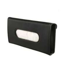 New Soft Leather Car Tissue Box Car Sun Visor Type Block Hanging Container Towel Napkin Holder Paper Rack Organizer Storage Bag