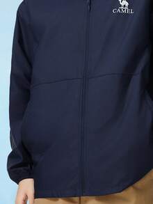 CAMEL CROWN Men's Lightweight Sun Protection Jacket Summer Breathable Cool Feeling Jacket Outdoor Fishing Clothing - Dark Blue - View 3