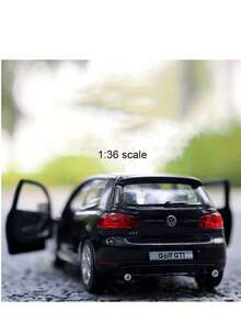 Volkswagen 1:36 Scale Diecast  Golf Model Car, Black/Blue/Silver Options, Rear-Wheel Drive, Smooth Gliding, Openable Doors, Detailed Replica, Toy For Boys & Girls, Collectible & Decor, Christmas/Halloween/Birthday Gift - Multicolor - View 13