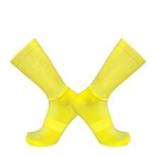 男女通用夏季骑行袜、白色条纹运动跑步自行车袜、防滑硅胶自行车袜、秋季袜子 - 彩色 - 查看 19