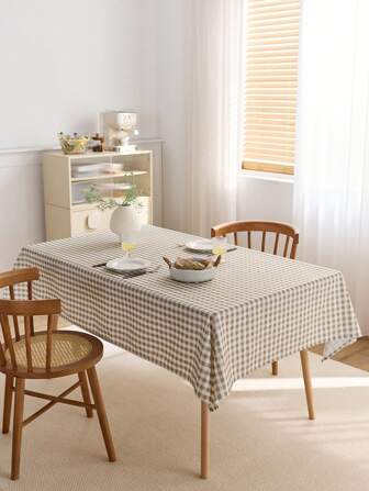 1 pezzo Tovaglia rettangolare a quadri, tovaglia stile fattoria minimalista, adatta per picnic primaverili/estivi, cucina, cena, ristorante, festa, decorazione tavola, decorazione autunnale, decorazione stanza