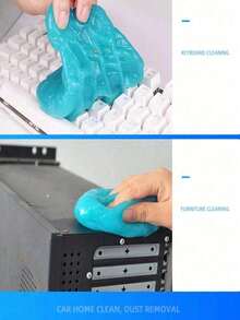 1件装汽车清洁胶内饰清洁软胶车内缝隙出风口清洁泥键盘清洁胶内饰清洁刷 - 彩色 - 查看 8