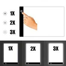 1 pièce Tablette de traçage à LED pour dessin de jouet pour enfants, pad d'écriture réglable en luminosité pour l'apprentissage, l'éducation et les jeux