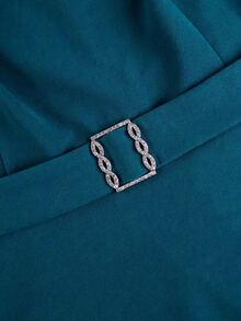 Plus Size 2 Pieces Dress Sets For Women Church Suits Tank A Line Midi Dress With Long Sleeve Jacket Wedding Party Outfits With Belt