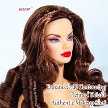 NovaPulse 12.6 英寸 1/6 收藏级小雕像，超模 12 关节娃娃，逼真妆容，BJD/MJD 专业级收藏品，时尚设计，可 DIY 服装（仅限娃娃，无衣服） - WarmSkinToneFR03 - 查看 2