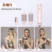 SeeCherish Rotating Hair Dryer Brush,3 In 1 Rotating Hot Air Brush With Detachable Brush(2" & 1.5"),3 Heats And 2 Speeds Rotating Hair Dryer Spinning For Curl,Straight - 查看 8