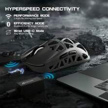 ATTACK SHARK Magnesium Alloy PAW3950 Gaming Mouse 8K,45g Magnesium Alloy SUPERLIGHT Mouse, PixArt PAW3950 Gaming Sensor, 8000Hz Wireless Polling Rate, 6 Adjustable DPI Up To 42000, BT/2.4G Wireless/Wired