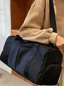 1PC 大容量运动行李袋，干湿分离独立鞋仓健身包，手提包，适合瑜伽健身旅行休闲度假 - 彩色 - 查看 4