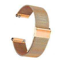 Unisex Stainless Steel Mesh Watch Band - Quick Release Metal Strap, Compatible With Smart Watches And Traditional Watches - Adjustable, Comfortable, Fashionable, Available In Gold, Silver, Black, Rose Gold - 18mm, 20mm, 22mm Options, Suitable For Daily, Business, Gift And Casual Wear - Multicolor - View 19