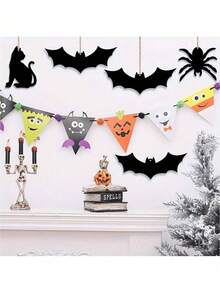 10 件未完成的空白木制蝙蝠吊坠，DIY 木制蝙蝠装饰，轻巧优雅的木制装饰适用于万圣节派对、户外装饰、家居装饰、卧室装饰万圣节装饰秋季装饰