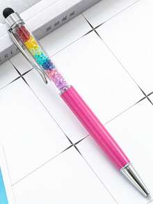 Customized Text/Logo Crystal Stylus Pen, Capacitive Touch Screen Pen For Smartphones, Back To School Gift, Gift For Teachers And Friends, Metal Promotional Pen,Office Decor - Rainbow Crystal Pen - View 11