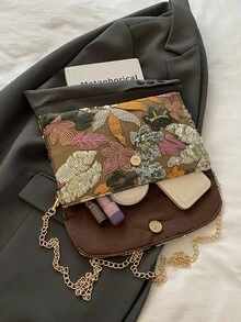 Túi đeo vai thêu hoa sequin, Túi cầm tay chắp vá sequin thời trang dành cho nữ, Túi dự tiệc tối, Cắt ngẫu nhiên, Phù hợp cho phụ nữ, Phù hợp cho tiệc tùng, đám cưới, vũ hội, Hoàn hảo cho tiệc tùng, đám cưới, tiệc tối/tiệc prom, Kết hợp với váy dự tiệc ngày lễ, váy dạ hội và váy sequin. - màu nâu - Xem 6