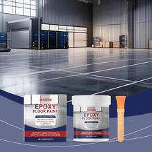 Gray Water-Based Epoxy Floor Primer, High Gloss Marble Texture Surface Scratch Repair Primer - White - View 2