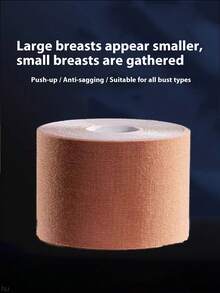 1 片加大码乳房贴绷带聚拢四季尺寸乳房提升防下垂胶带隐形顶部支撑乳房贴吊带透气，适合多种场合使用