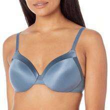 Maidenform Women's Comfort Devotion Underwire Bra, Full Coverage Convertible T-Shirt Bra - 漂白靛藍 - 查看 1