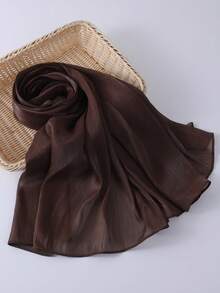 1pc Fashionable And Elegant Blue Shiny Evening Party Dress With Removable Shoulder Cape, Suitable For Ladies For Daily Vacation And Evening Party Matching, 200*68cm/78*26.5in Fall Clothes For Women