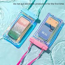 1PC Swimming Bags Waterproof Phone Case Compatible With Iphone 15 14 13 12 11 Pro Max Transparent Mobile Phone Pouch Universal Waterproof Bag, Beach Essentials, Beach Accessories, Pool Float