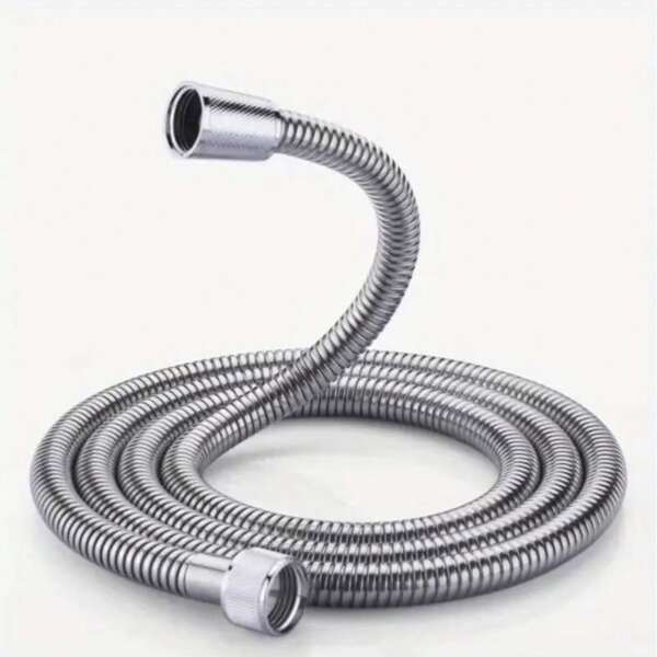 Large Diameter Shower Hose, High Flow Rate, Anti-Twist, Universal Waterproof, Chrome Plated, Suitable For Bathroom Shower Head, Stainless Steel Water Pipe, Hot Water Heater Shower Set Faucet Accessories Home Bathroom Decor Bathroom Accessories Bathroom Organizer Summer Back To School
