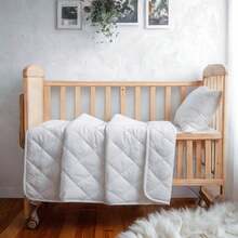 Toddler Quilted Comforter – Lightweight And Breathable Down Alternative Blanket, Bed Comforter Set,  Bed Sheets, Sheets Queen Set, King Size Sheets Set, Room Deocr, Pillow Covers, Pillow Cases, Bed Comforter Set - 白色 - 查看 1