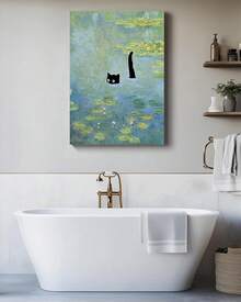 AntExpanse Funny Black Wall Art, Lilies Canvas Print, Kawaii Preppy Aesthetic Poster Bathroom, Living Room & Bedroom Décor Vintage Wall Artcuadros decorativos para sala,poster,con marco,posters,cuadros para la pared ,marcos para cuadros,cuadro,virgen de guadalupe,salascuadros decorativos para sala,poster,con marco,posters,cuadros para la pared ,marcos para cuadros,cuadro,virgen de guadalupe,salas - transparente - Ver 3