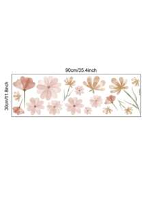 1 件波西米亚花卉墙贴 - 易于粘贴，半哑光贴花，可立即清新房间，适用于家居装饰、生日派对、节日等。 - 彩色 - 查看 2