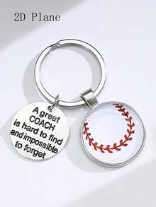 1 件创意球类运动感谢标语钥匙扣吊坠，足球、篮球、橄榄球、棒球运动纪念品钥匙扣装饰配件，包包和钱包配件 - 理想的生日礼物汽车配件可爱哥特 Y2k - 彩色 - 查看 8