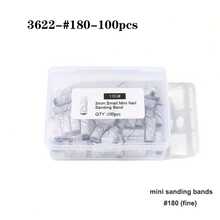 50pcs/Box 3mm Nail Sanding Bands - 80/120/180/240 Grit - Mini Nail Drill Bits, Suitable For Manicure And Pedicure - Multicolor - View 18