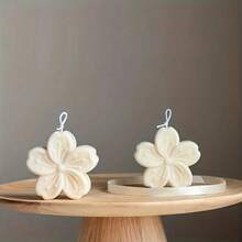 1/2件装樱花树脂浇铸硅胶模具，樱花蜡烛模具，适用于DIY手工制作、DIY蜡烛制作，花瓣硅胶模具，肥皂，粘土，软硅胶材质，可用于制作情人节礼物、母亲节礼物、生日礼物、蜡烛花束、树脂和聚合物粘土工艺品以及DIY装饰品，也适用于婚礼、毕业典礼、派对、节日和家居装饰，精致的花卉设计 - 白色2 - 查看 6
