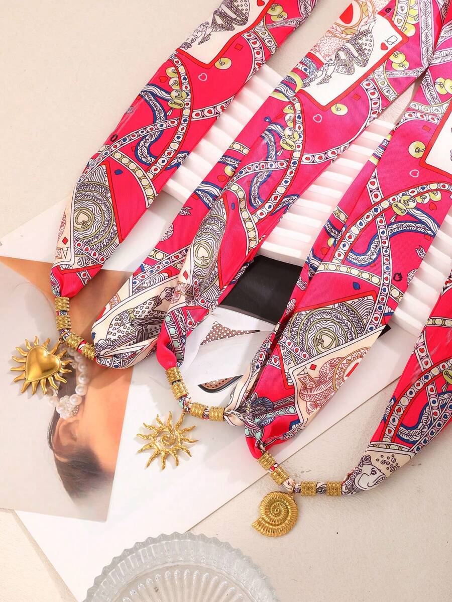 1 pieza Collar de concha, sol y corazón con cinta elegante y de lujo, estilo bohemio y creativo, para dama, hermana, pareja, graduación, regalo, adecuado para uso diario, citas, fiestas, vacaciones, verano y playa