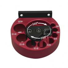 1 Set Dowel Maker Jig, 8-Holes Adjustable Dowel Maker Jig 8mm-20mm With Carbide Blades Woodworking Electric Drill Milling Dowel Round Rod Auxiliary Tool