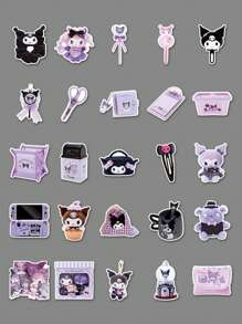 50 件官方* 4-5 厘米 Sanrio INS 热门 Hello Kitty、Kuromi 防水儿童涂鸦贴纸，适用于笔记本电脑、水瓶、保险杠、电脑、手机、笔记本贴纸和贴花