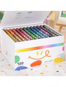 GRASP 新款专业级 120/80/60 色丙烯马克笔，色彩鲜艳，耐刮擦、耐候，适合初学者和成人使用，配有收纳盒，是家庭/学校/工作室的理想之选，专注于专业品质。 - 套裝 - 查看 3